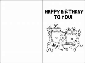 Image result for Birthday Card Color Page