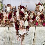 Image result for Rose Gold and Burgandy Flowers