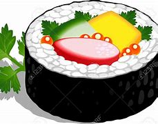 Image result for Sushi Roll Clip Art
