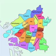 Image result for Japan Osaka Municipality Map