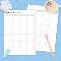 Image result for Printable Monthly Menu Planner Template