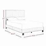 Image result for Dimensions of a Queen Bed