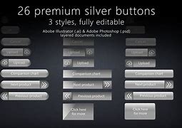 Image result for Silver Website Buttons