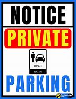 Image result for Private Parking Signs