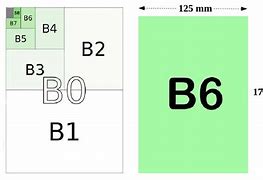 Image result for B6 Paper Size
