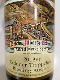 Image result for Alfred Merkelbach Erdener Treppchen Riesling Spatlese trocken