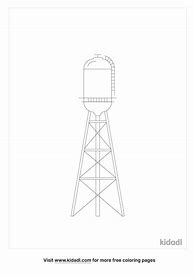 Image result for Water Tower Coloring Page