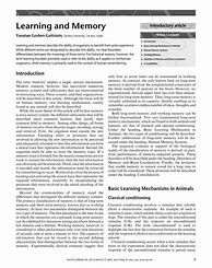 Image result for Learning and Memory PDF