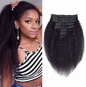 Image result for Clip On Hair Extensions for Black Women