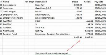 Image result for Payroll Journal Example