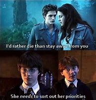 Image result for Twilight and Harry Potter Memes
