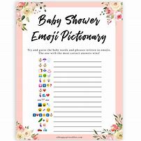 Image result for Emoji Pictionary Baby Shower Game
