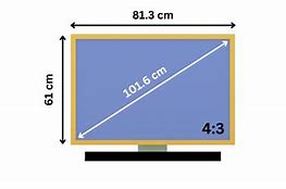 Image result for 40 Inches TV Dimensions