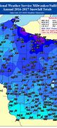 Image result for Weather Map for Wisconsin Snow Falls Starting Friday