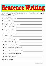 Image result for Writing Sentences for Beginners