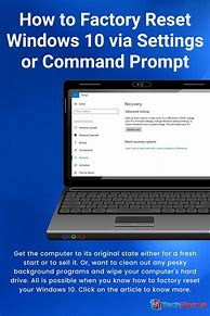 Image result for How to Reset a Windows 10 Computer