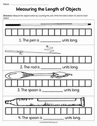 Image result for Measuring Length Worksheets 1st Grade