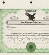 Image result for Modern Stock Certificate