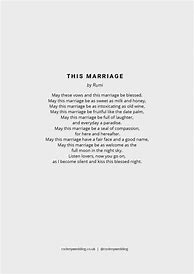 Image result for Rumi Wedding Poem