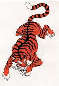 Image result for Chinese Tiger Drawing