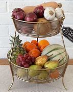 Image result for Gold Fruit Basket