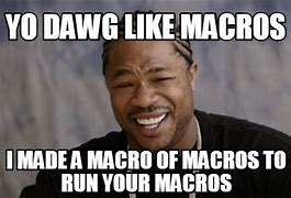 Image result for Tracking Macros Meme