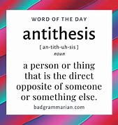 Image result for Antithesis Word Art