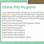 Image result for PhD Higher Education Online