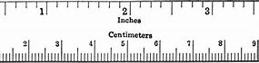 Image result for Show a Ruler with Centimeters and Inches