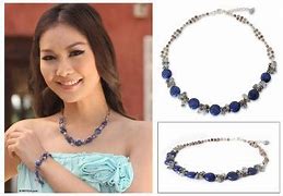 Image result for Blue Quartz Beads