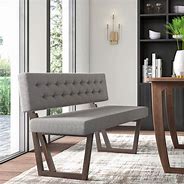 Image result for Modern Bench with Back