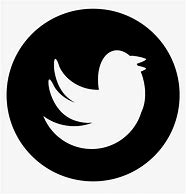 Image result for Twitter Logo Black and White Circle