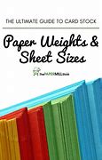 Image result for Paper Stock Weight Chart