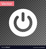 Image result for White Icon Power Button