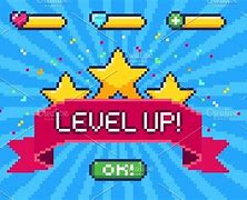 Image result for Yellow Level Up Pixelated
