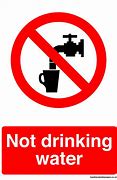 Image result for Do Not Drink Water Sign PDF