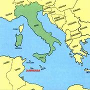 Image result for Lampedusa Map