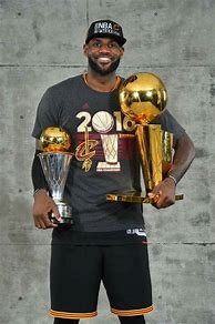 Image result for LeBron James NBA Championship Trophy