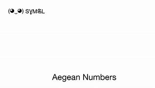 Image result for Aegean Numerals