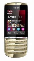 Image result for Gold Nokia 3000 Phone with Fake Touch Screen