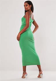 Image result for Green Bodycon Midi Dress