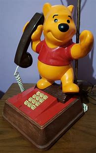 Image result for Winnie the Pooh Table Lamp Telephone