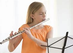 Image result for Girl Playing Flute Colored