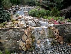 Image result for Moss Rock Wall with Waterfall