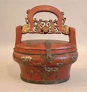 Image result for Antique Wooden Lunch Box