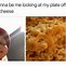 Image result for Macaroni and Cheese with Peas Meme