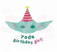 Image result for Baby Yoda Cartoon Birthday