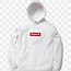 Image result for White Supreme Hoodie