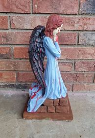 Image result for Gothic Angel Statue Face Blood