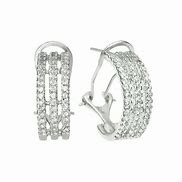 Image result for Rhodium Plated Sterling Silver Paper Clip Earrings